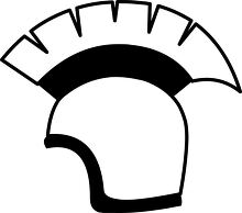 military helmet ancient rome black outline