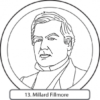 Millard Fillmore President Clipart Outline