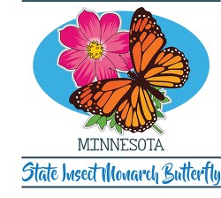 minnesota state insect the monarch butterfly clipart image