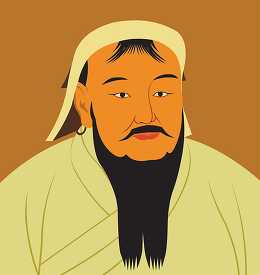 mongol empire genghis khan clipart 125
