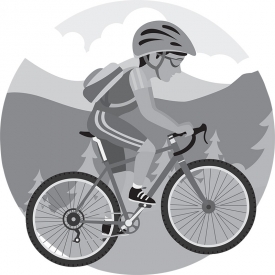 mountain biking exstreme sports gray color