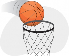 movement of ball in basket gray color
