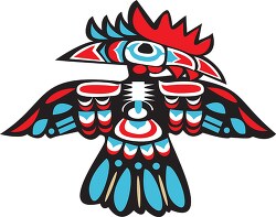 native american eagle symbol art clipart