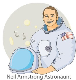 Neil Armstrong Astronaut Clipart