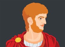 nero roman emperor of ancient rome clipart