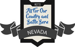 nevada state motto clipart image
