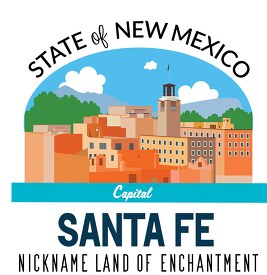 new mexico state capital santa fe nickname land of enchantment v