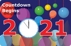 new year 2021 coundown new year clipart