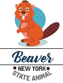 new york state animal beaver clipart