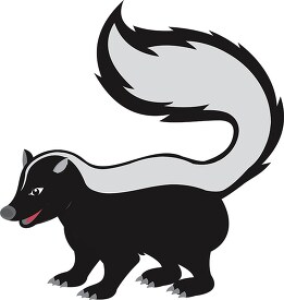 nocturnal carnivore skunk clipart 2 copy