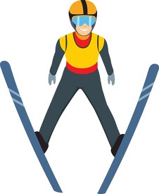 nordic combined winter sports clipart