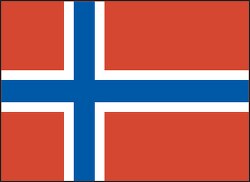 Norway flag flat design clipart