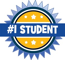 number one student clipart
