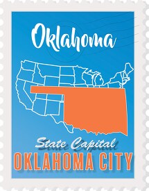 Oklahoma City, Oklahoma State Capital Clipart