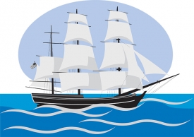old whaling sailing ship gray color