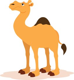 one hump camel in the desert clipart