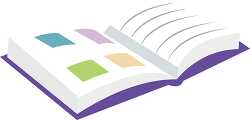 open book with pictures clipart