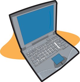 open computer laptop clipart