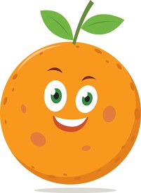 orange funny character clipart