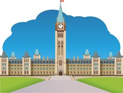 Ottawa Parliament Building Canada clipart