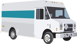 panel delivery truck clipart