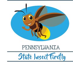 pennsylvania state insect the firefly clipart image
