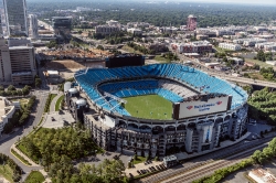 aerial view of bank of america stadium home of the carolina pant