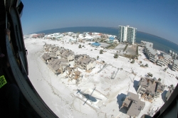 aerial view of hurricane damaged 38