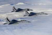 Air policing conduct a routine aerial mission in support  Icelan