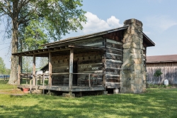 Allen log cabin at the West Virginia State Farm Museum