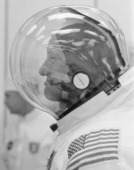 Apollo 10 Commander Stafford undergoing spacesuit checks