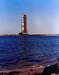 Apollo 10 rollout viewed from water edge