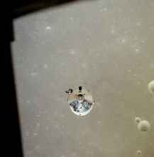 apollo 11 csm from lm after undocking