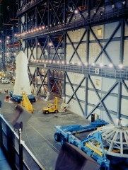 apollo 13 spacecraft before mating to launch vehicle in vab