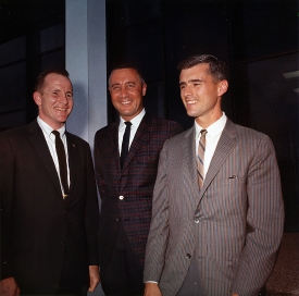 Apollo 204 crew pose for an informal portrait