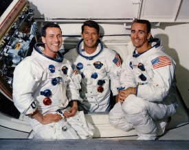 Apollo 7 crew L-R Donn F. Eisele