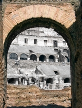 arches in Roman Coliseum 