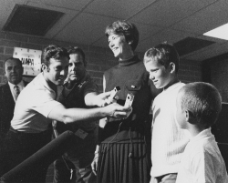 armstrong family being interviewed on launch day