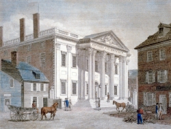 Bank of the United States in Third Street Historical illustratio