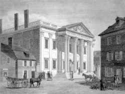 Bank of the United States Philadelphia Historical illustration