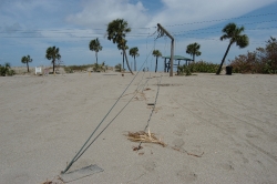 beach sand pushed inland hurricane 21