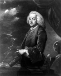 Benjamin Franklin half length portrait