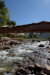 Bridge over Ourika River in the Ourika Valley Morocco