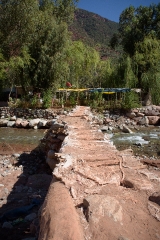 Bridge over Ourika River in the Ourika Valley Morocco 7124