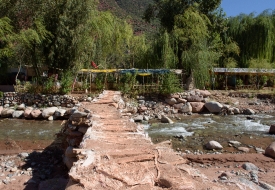 Bridge over Ourika River in the Ourika Valley Morocco 7125