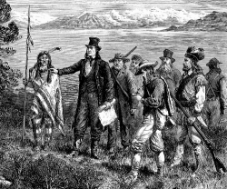 Brigham Young at the Great Salt Lake