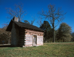 Brotherton cabin at Chickamauga Battlefield site Georgia