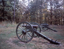Cannons at Cheatham Hill Kennesaw Mountain battle site Georgia