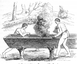 canoe historical illustration