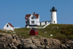 Cape Neddick lighthouse known locally as the Nubble Light built 